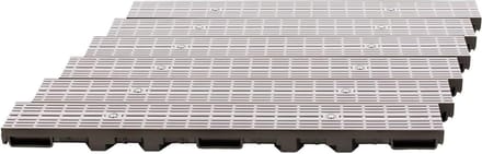 Afvoergoot Set - Regenwaterafvoer - Efficiënte Waterafvoer - Vorstbestendig Kunststof - 6 Meter - Grijs