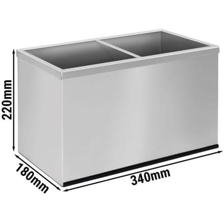 GGM Gastro RVS frame voor sausdispensers - 2x 2 L - passend voor SEK2 zilver