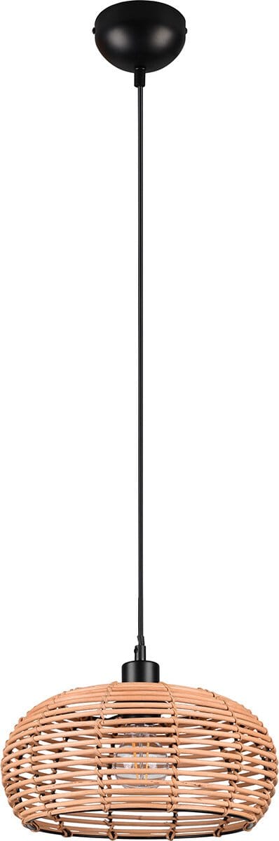TRIO INGA - Hanglamp - Natuurlijk - Rotan - excl. 1x E27 4W