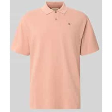 relaxed fit poloshirt met gestikt logo