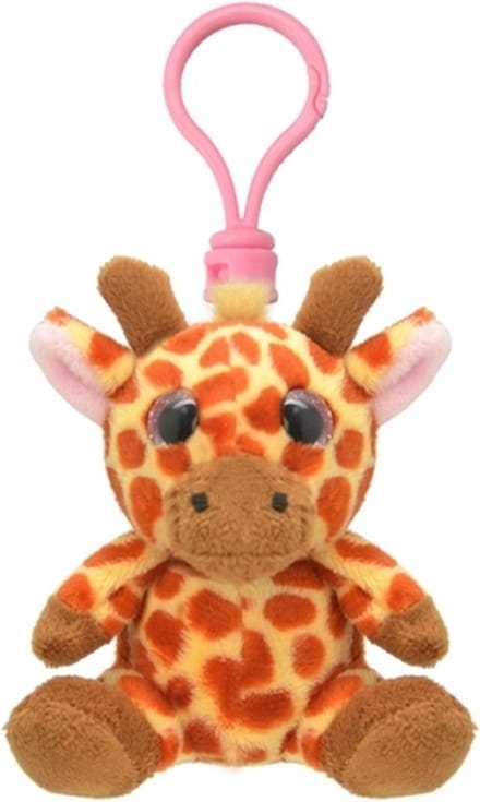 Wild Planet Sleutelhanger Pluche giraf - knuffel sleutelhanger - 9 cm - dieren knuffel