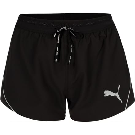 Puma Raceday Ultraweave 3in Split Hardloopshorts Dames-Zwart