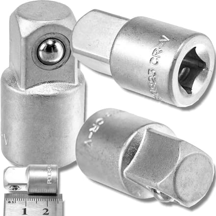 Rockforce Adapter - Hoogwaardige Staal - 1/4"(F) x 3/8"(M) - Udarowy