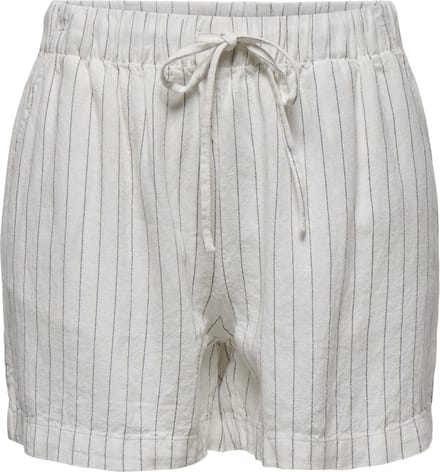 ONLY - ONLCARO MW LINEN B PULL-UP SHORTS CC PNT - Dames - Bermuda shorts