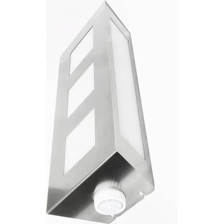 CMD Buitenwandlamp Trilo van roestvrij staal met sensor