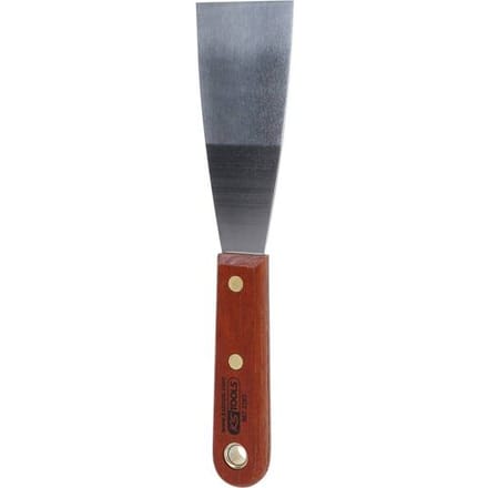 KS Tools 907.2263 RVS spatel, 50 mm, met houten handgreep