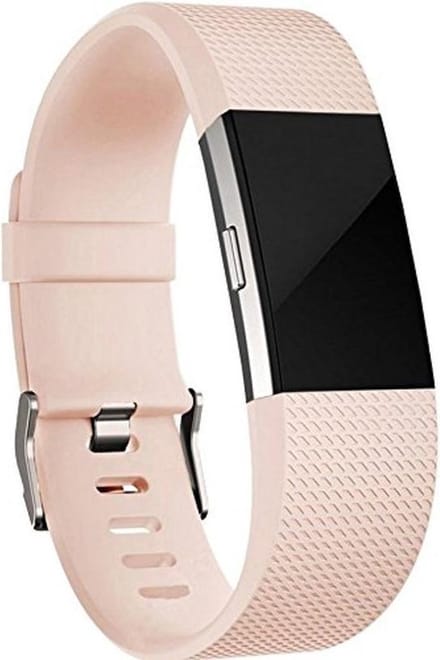 KELERINO. Siliconen polsbandje voor Fitbit Charge 2 Kaki - Small