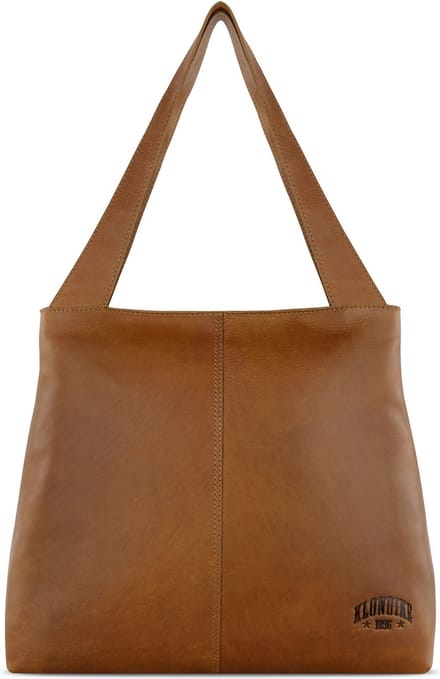 KLONDIKE 1896 Leren Schoudertas Rush Katrina Shopper Cognac Bruine