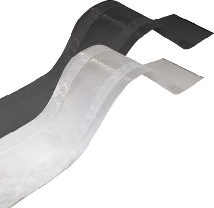 ZWART GORDIJNBAND | voor Wave plooi | 10 meter