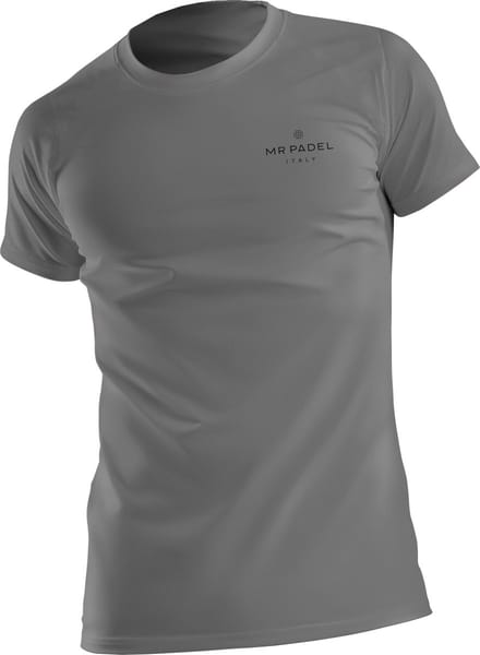 Padelshirt Regular Fit Grijs - Maat M