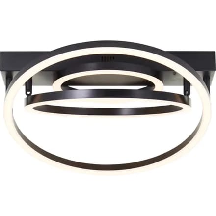 Brilliant Pedley - Plafondlamp - LED 30W - Zwart - 3-step-dimbaar