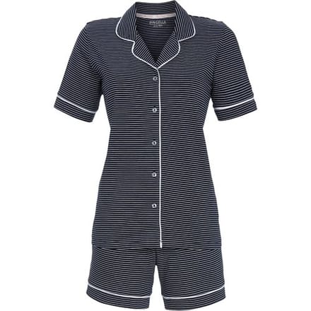 Katoenen doorknoop shortama streepjes Ringella - Blauw - Maat - 36