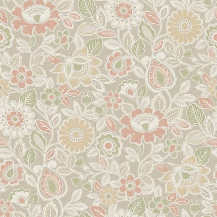 Boråstapeter Vliesbehang 38761 - Borosan Hem - Botanisch Beige - 53cm x 11.20m