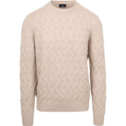 State Of Art Trui Structure Beige - Maat M - Heren - Pullovers