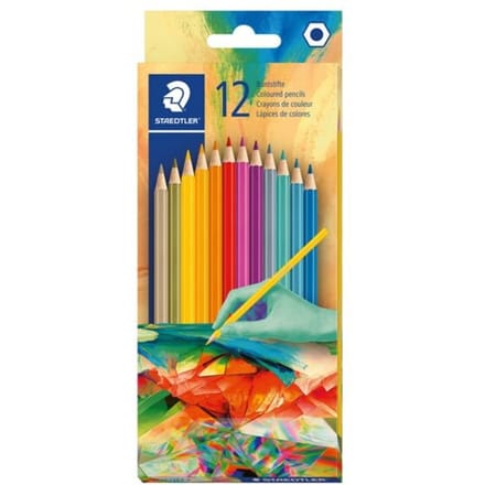 STAEDTLER zeskantige kleurpotloden Edition 2, kartonnen etui 12 stuks
