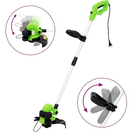 Vidaxl Elektrische Grastrimmer met Telescopische Steel, 29 Cm, 550 W