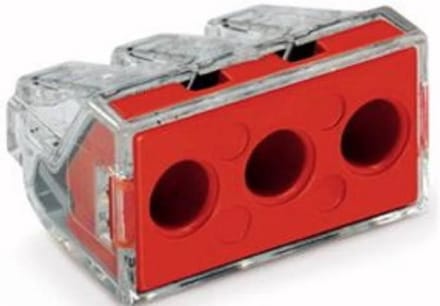 5 stuks Wago lasklem geschikt voor 3 x 2,5 t/m 6 mm² massief draad