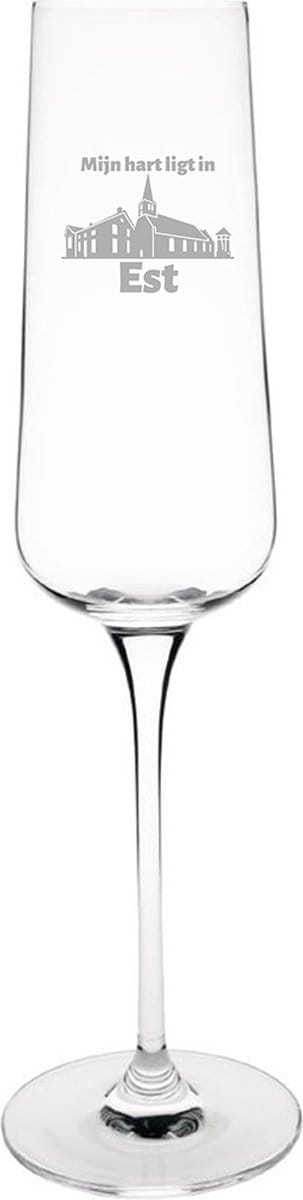 Gegraveerde Champagneglas 27cl Est