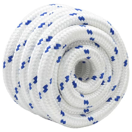 vidaXL - Boottouw - 4 - mm - 5 - m - Wit - en - Blauw