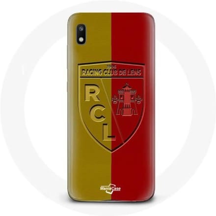 Coque - Maniacase - Samsung Galaxy A10 - Souple - Logo jaune et rouge - Protection décorative noir