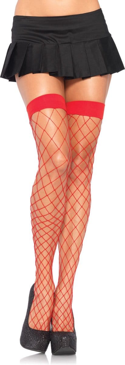 Vrouwen netpanty's met zelfklevende taille Leg Avenue