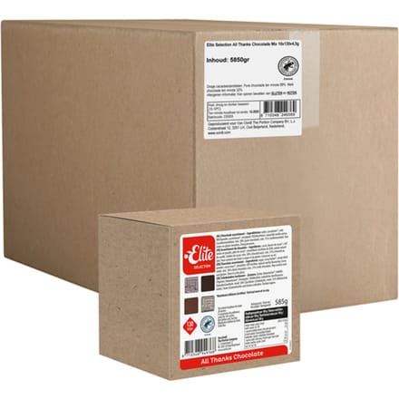 Chocolade Elite selection all thanks mix doos 130 stuks
