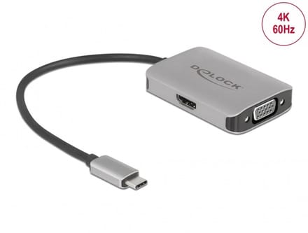 Delock USB Type-C™ Splitter (DP Alt Mode) > 1 x HDMI + 1 x VGA out