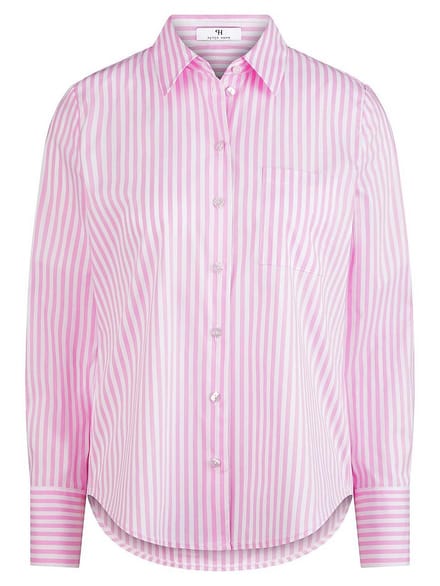 Lange blouse lange mouwen Van Peter Hahn wit