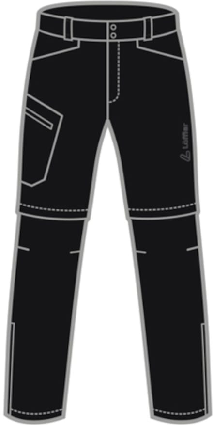 Spodnie trekkingowe z odpinanymi nogawkami M Zip-Off Trekking Pants CSL - czarne