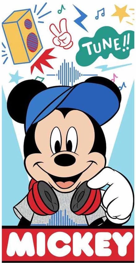 Mickey Mouse strandlaken - 140 x 70 centimeter - Mickey Mouse handdoek