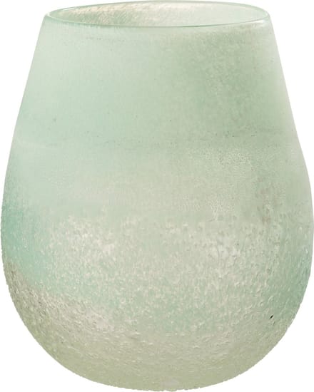 J-Line windlicht Scavo - glas - aqua - large