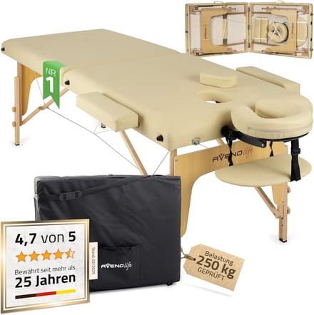 Inklapbare Massagestoel van Hout - 2 Zones, Volledige Uitrusting, Draagbaar en MDR-gecertificeerd