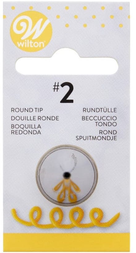 Wilton Spuitmondje - #002 Rond - Garneerspuit voor Taartdecoratie