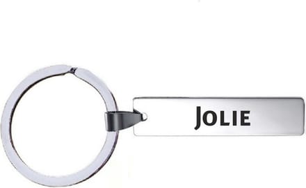 Sleutelhanger Met Naam - Jolie - RVS