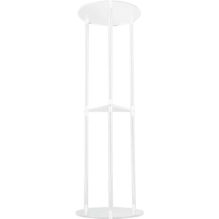 Salontafel Modern Stabiel 3-laags Ronde Acryl Dranktafel voor Woonkamer Slaapkamer Nachtkastje white