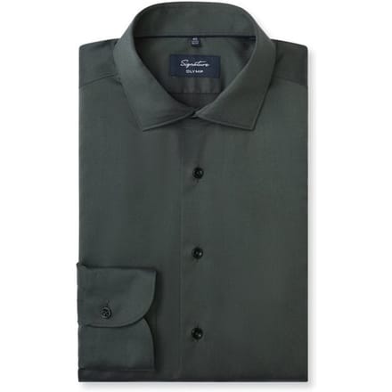 OLYMP Signature Overhemd, Tailored Fit, Signature Kent, Groen