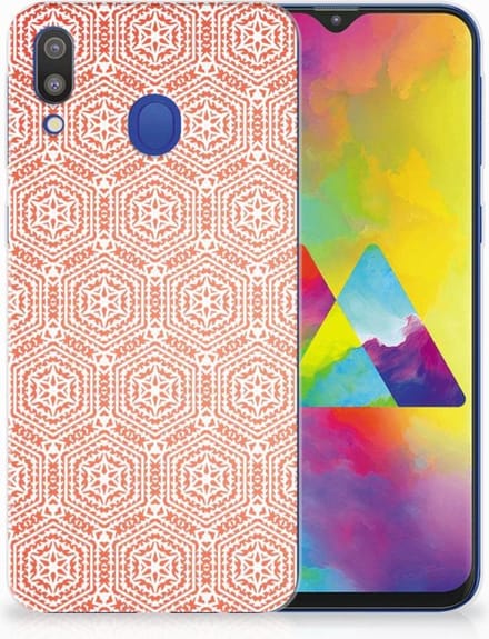 Samsung Galaxy M20 (Power) TPU bumper Pattern Orange