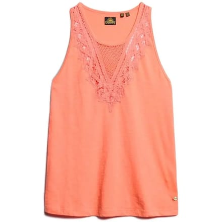 Superdry JERSEY LACE VEST Dames Top - Maat M