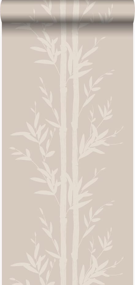 Origin Wallcoverings behang bamboe warm zilver - 53 cm x 10.05 m - 345751