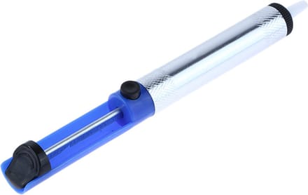 DW4Trading Soldeertin Zuiger met Teflon Tip - Desoldeerpomp - 20 cm - Blauw / Zilver