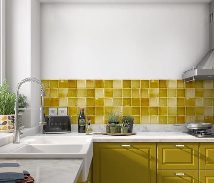 Antieke Tegel Achterwand - Lemon Ginger
