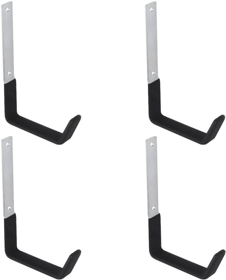 Maclean - Set van 4 stuks Muurbevestiging Ophanghaak - staal, max. belasting 10kg, MC-480