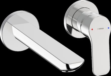 Hansa Basic - Inbouw wastafelkraan, 2-gats installatie, chroom 55602103