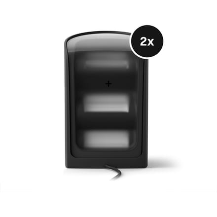 Philips Hue Tafellamp 8720169385993 Philips Hue Play Wallwasher, Doppelpack, schwarz LED 20 W