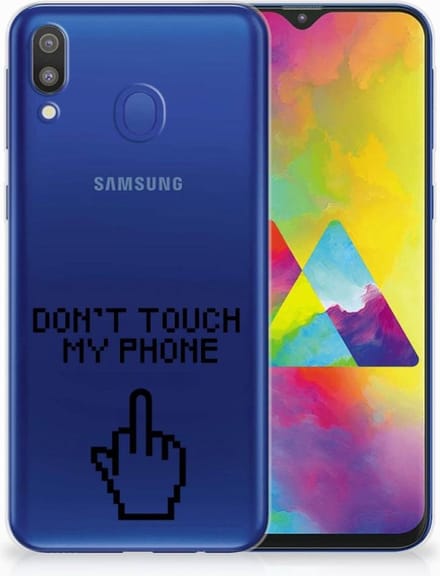 Samsung Galaxy M20 (Power) Silicone-hoesje Finger Don't Touch My Phone