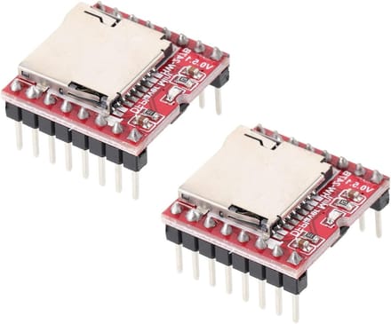 Mini MP3 Speler Module - Audiobord Muziekkaart - DIY Audio Projecten - Verstelbaar Volume - 2 cm - Rood