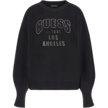 Ronde hals trui vrouw Guess Leighton logo