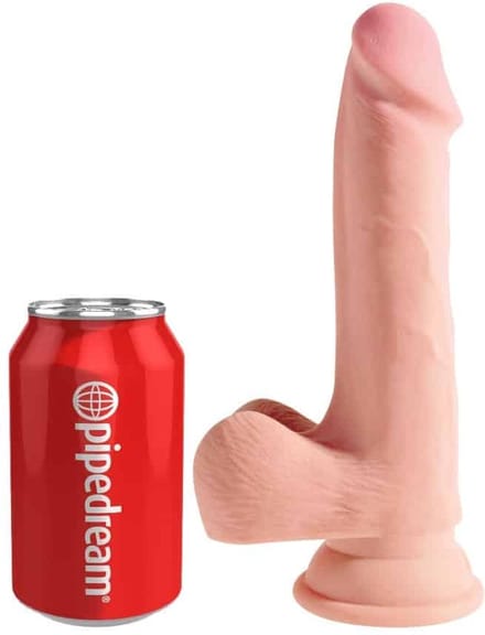 Pipedream - King Cock - Triple Density Dildo met Balzak - 19 cm