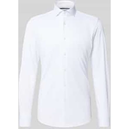 Slim fit zakelijk overhemd met haaikraag model 'HANK'