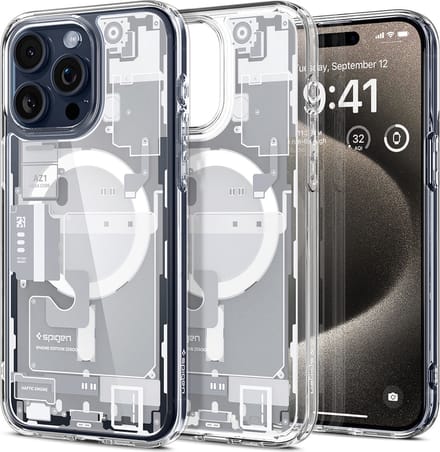 Spigen Ultra Hybrid Zero One MagSafe iPhone 15 Pro Max Hoesje Wit